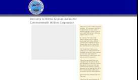 
							         Online Account Access for Commonwealth Utilities Corporation								  
							    