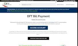 
							         Online Account Access | My Bill - DFT Communications								  
							    