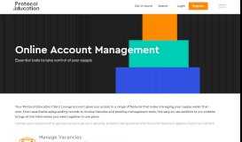 
							         Online account management - Protocol Education								  
							    