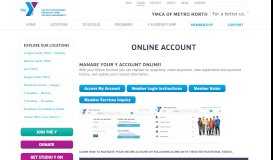 
							         Online Account | YMCA of Metro North								  
							    