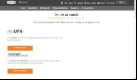 
							         Online Accounts | UFA Co-operative Ltd. - UFA.com								  
							    