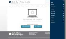 
							         Online Admission Form - North Shore Private Hospital								  
							    