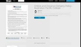 
							         Online and Distance Delivery Policy - Australian Pacific College - Yumpu								  
							    