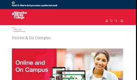 
							         Online and On Campus | Abingdon & Witney College								  
							    
