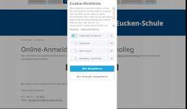
							         Online-Anmeldung fürs Berufskolleg - Walter-Eucken-Schule Karlsruhe								  
							    