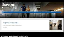 
							         Online application - Bocconi University Milan								  
							    