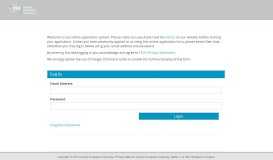 
							         Online Application Form - IPP login screen								  
							    