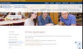 
							         Online Application | HKUST Office Of Postgraduate Studies								  
							    