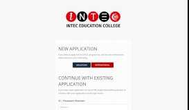 
							         Online Application | INTEC Education College								  
							    