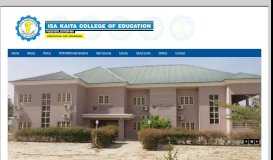 
							         Online Application - isa kaita college of education dutsin-ma portal								  
							    