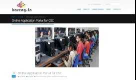 
							         Online Application Portal for CSC | Kareng Technologies								  
							    