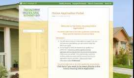
							         Online Application Portal | Fresno Housing Authority								  
							    
