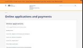 
							         Online applications and payments | Westminster City Council								  
							    