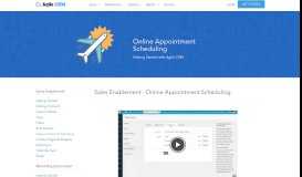
							         Online Appointment Scheduling | Agile CRM Support								  
							    