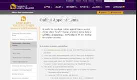 
							         Online Appointments | University of North Alabama - UNA.edu								  
							    