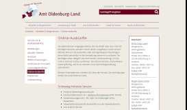 
							         Online-Auskünfte / Amt Oldenburg-Land								  
							    