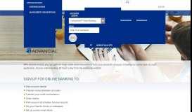 
							         Online Banking | Advancial Federal Credit Union								  
							    