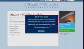 
							         Online Banking and Mobile App | Chicago Patrolmen's ...								  
							    