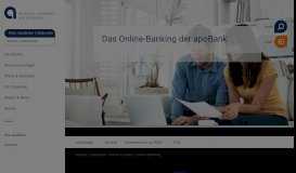 
							         Online-Banking - apoBank								  
							    