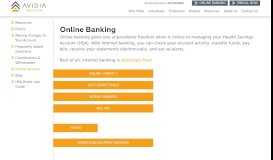 
							         Online Banking | Avidia Health								  
							    