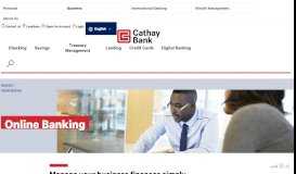 
							         Online Banking | Cathay Bank								  
							    
