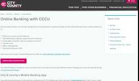 
							         Online Banking - CCCU								  
							    