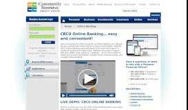 
							         Online Banking - Community Resource Credit Union								  
							    