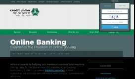 
							         Online Banking - Credit Union of Denver								  
							    
