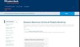 
							         Online Banking | Eastern Bank								  
							    