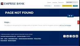 
							         Online Banking | Emprise Bank								  
							    