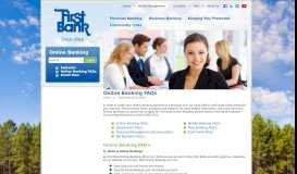 
							         Online Banking FAQs - FAQs | First Bank								  
							    