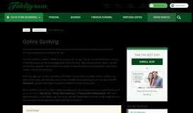 
							         Online Banking | Fidelity Bank								  
							    