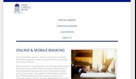 
							         Online Banking | First Capital Bank								  
							    