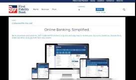 
							         Online Banking - First Fidelity Bank								  
							    