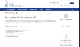 
							         Online Banking › First National Bank of Louisburg								  
							    