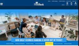 
							         Online Banking For Business - FirstBank								  
							    