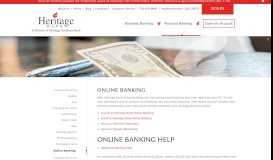 
							         Online Banking - Heritage Bank								  
							    