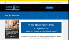 
							         Online Banking | Nova UA FCU								  
							    