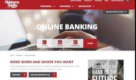 
							         Online Banking | Oklahoma Fidelity Bank								  
							    