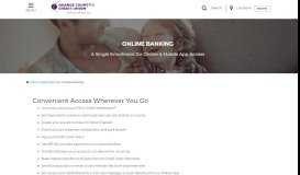 
							         Online Banking | Orange County's Credit Union								  
							    