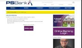 
							         Online Banking - PS Bank								  
							    