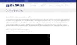 
							         Online Banking :: San Angelo Federal Credit Union								  
							    
