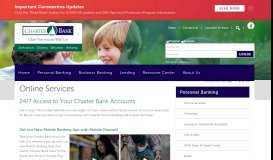 
							         Online Banking Services | Charter Bank								  
							    