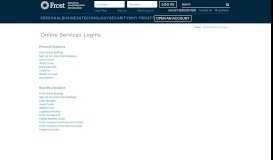 
							         Online Banking Services Login | Frost - Frost Bank								  
							    