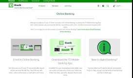 
							         Online Banking - TD Bank								  
							    