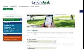 
							         Online Banking - Union Bank								  
							    