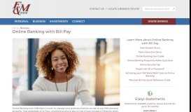 
							         Online Banking with Bill Pay › F&M Bank								  
							    