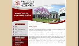 
							         Online Banking/Netteller - NorthEast Missouri State Bank								  
							    