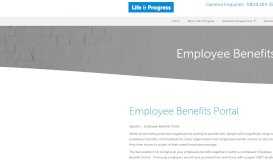 
							         Online Benefits Portal - Life & Progress								  
							    