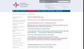 
							         Online-Bewerbung : Katholische Hochschule Mainz								  
							    